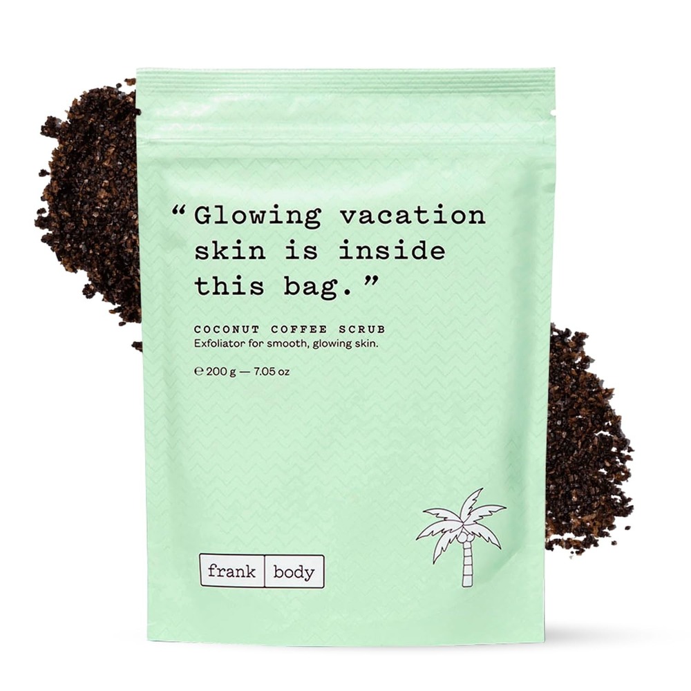 Frank Body Coconut Coffee Scrub Women 7.05oz Green New Exfoliating Firming Skin